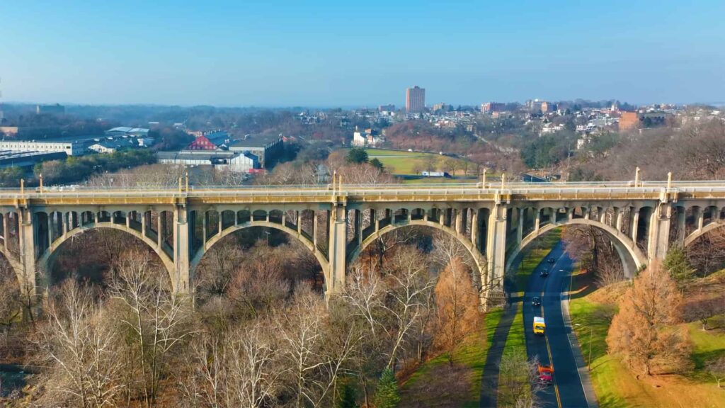 Allentown, Pennsylvania skyline and bridge