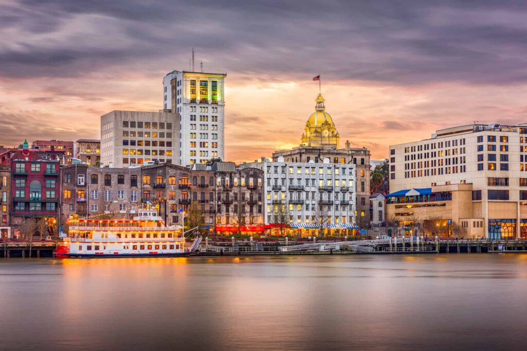 Savannah, Georgia skyline